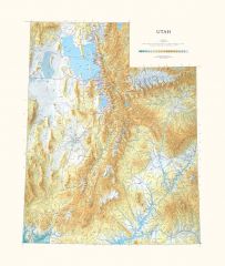 Utah Fine Art Print Map